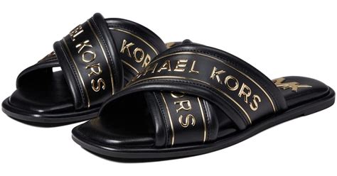 michael michael kors gideon slide|Michael Kors slides men.